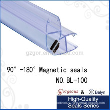 2016 New design magnetic rubber seal strip used for the bottom of glass